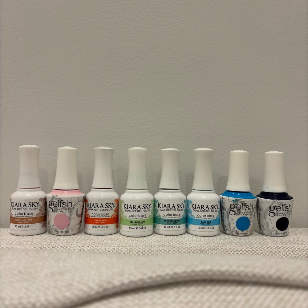 Kiara Sky & Gelish Nail Polish Set - Multicolor
